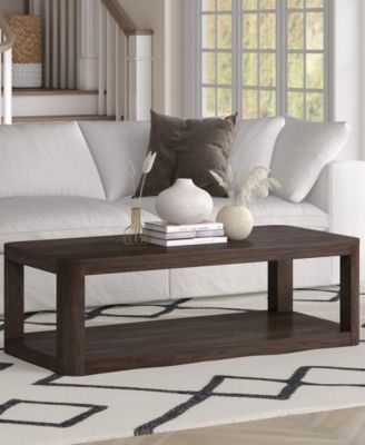Stellan 47" Wood Wide Rectangular Coffee Table