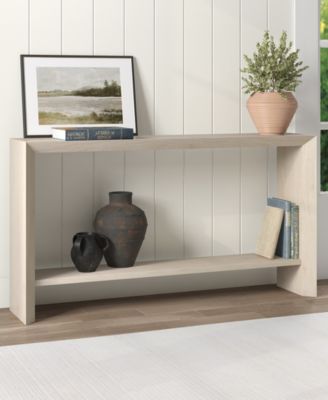 Osman 55" Wood Wide Rectangular Console Table