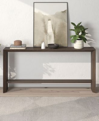 Osman 64" Wood Wide Rectangular Console Table