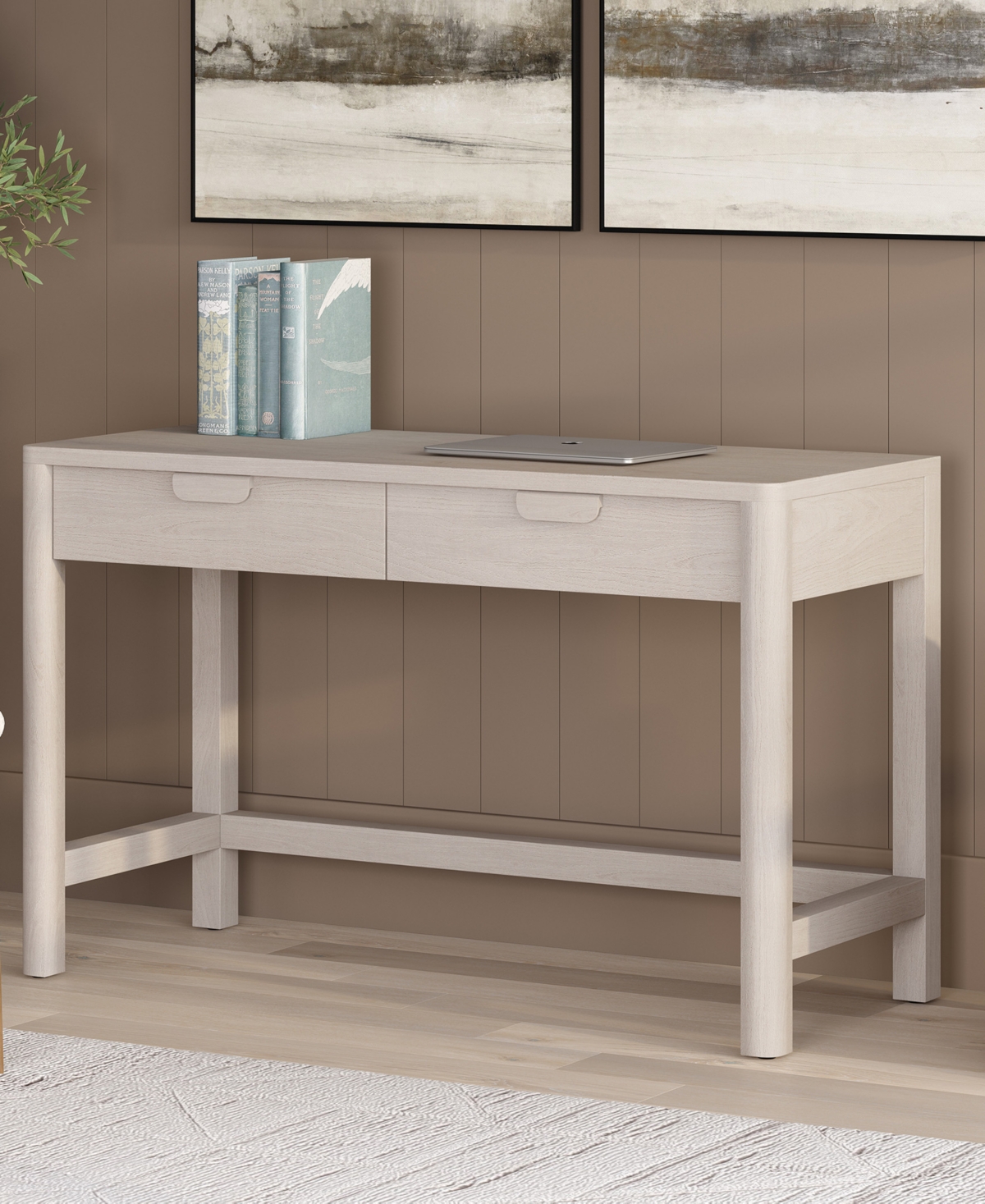 Hudson & Canal Fern 48" Wood Wide Rectangular Desk