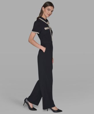Women's Collared Jumpsuit