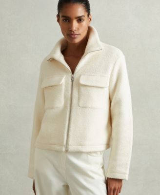 REISS - Women's Women's Les 100 Ciels Textured Wool Jacket