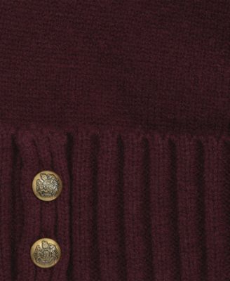 Crest Knit Beanie Hat