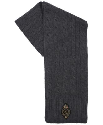 Cable Crest Patch Scarf