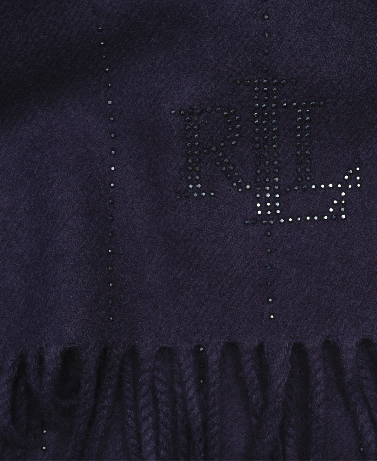 Ralph Lauren Shine Pinstripe Scarf In Blue