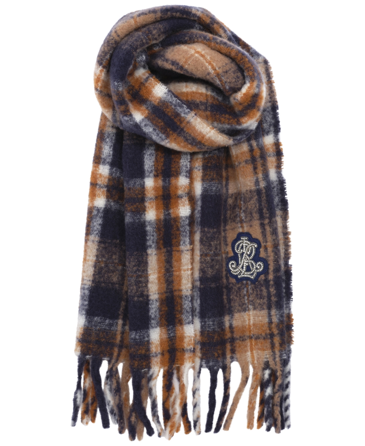 Lauren Ralph Lauren Brushed Lofty Scarf With Crystal Patch