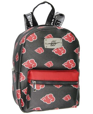 Akatsuki Sasuke Faux Saffiano Mini Backpack Bag 11"