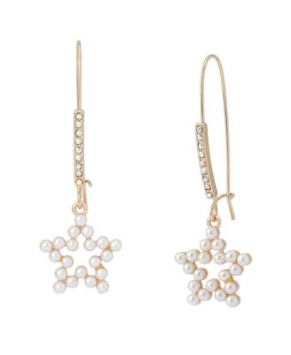Faux Stone Celestial Soiree Cultivated-Pearl Dangle Earrings