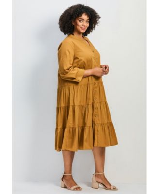 Women's Avery Cotton Poplin Button Dress