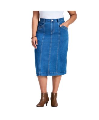 Women's Plus Size Taylah Denim Skirt