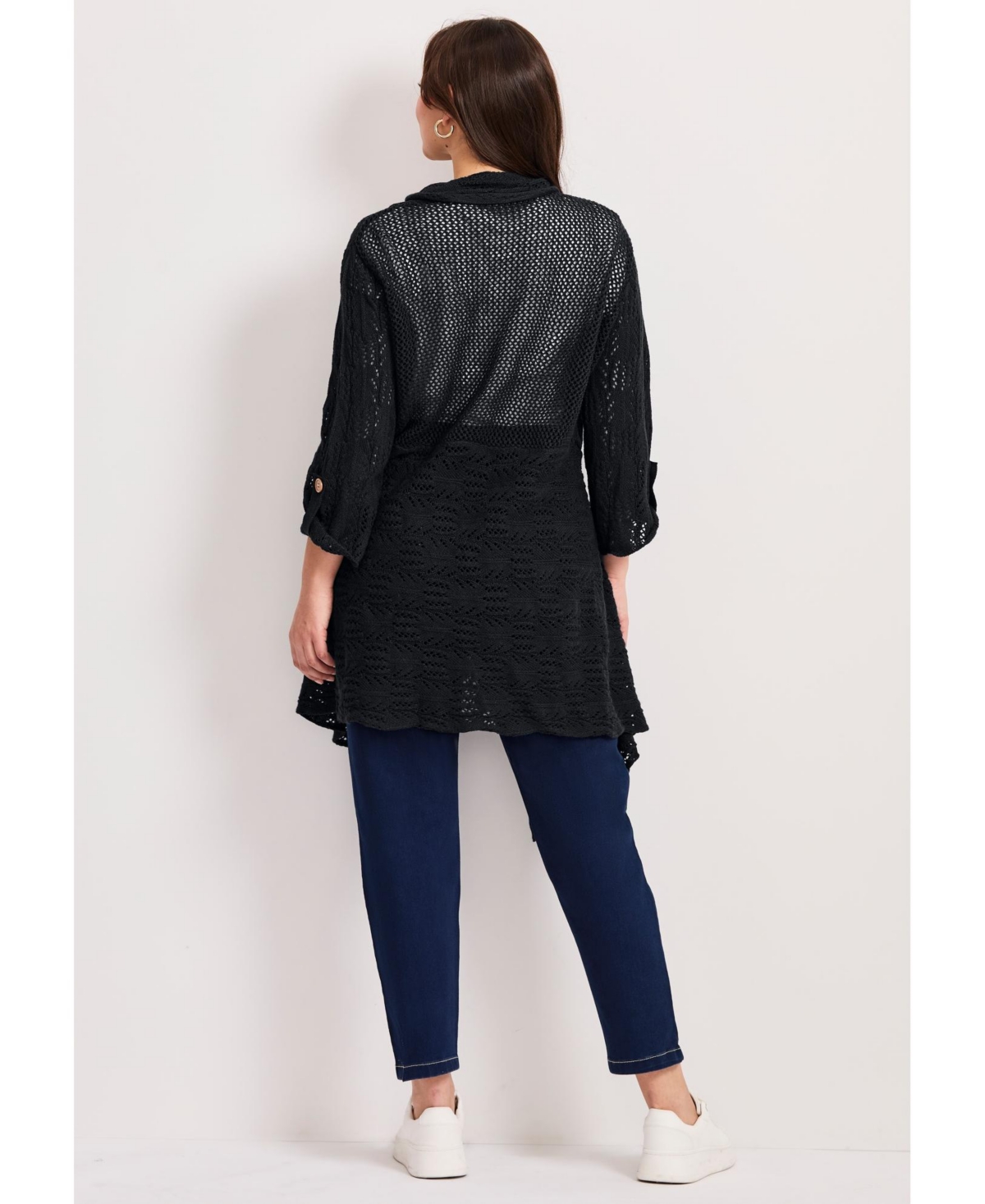 Avenue Women's Pointelle Sweater Cardigan