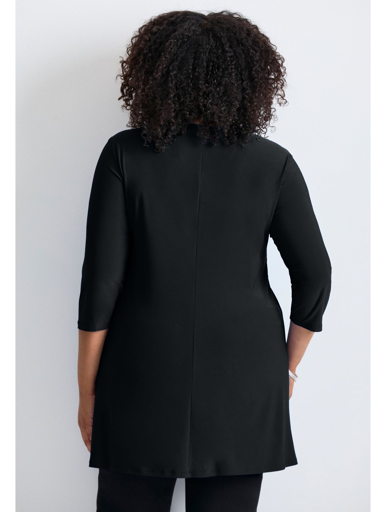 Women's Plus Size Ring Detail Tunic Top