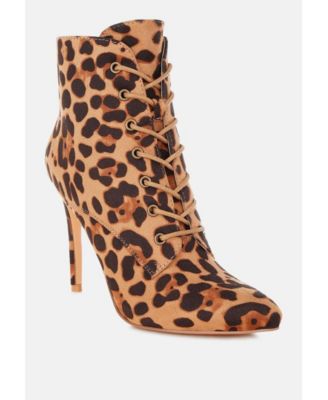 Nesta Stiletto Heel Lace Up Boots