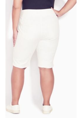 Women's Plus Size Butter Denim Pull On Short
