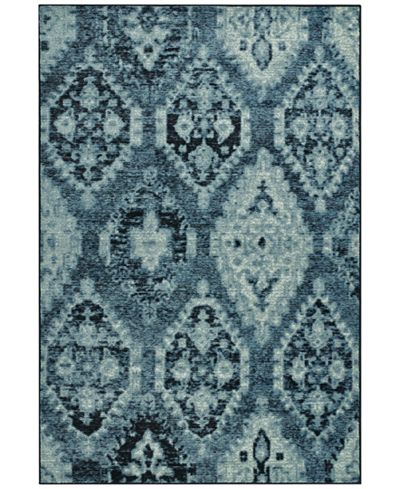 D Style Menagerie MEN8444 Denim Area Rugs