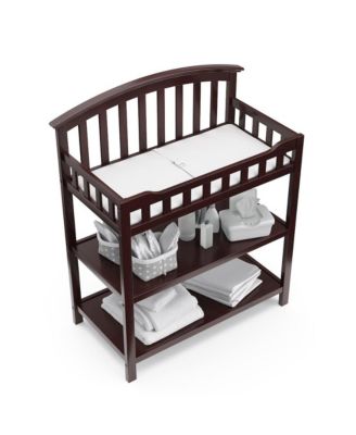 Changing Table with Water-Resistant Changing Pad (Espresso)