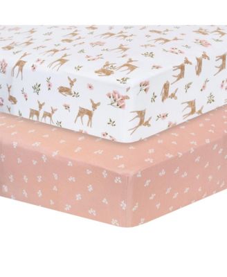 Cotton Jersey Fitted Sheet - Dusty Rose