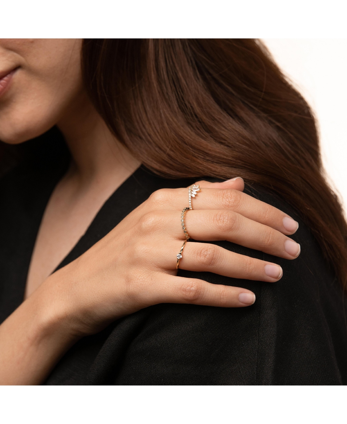 Thin Crystal Solitaire Ring, Lightweight Essential