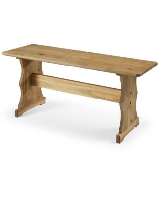 Solid Pine Corner Dining Booth in Corona Brown