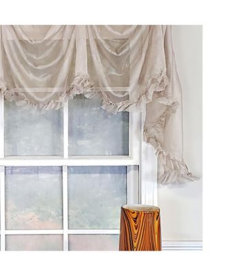 Luxurious Modern Design Classic Sheers Victory Swag 3-Scoop Window Valance 50" x 25"