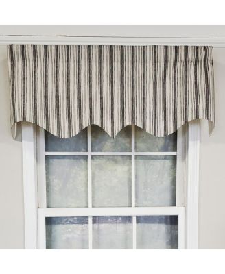Luxurious Modern Design Classic Brunswick Stripe Regal Style Window Valance