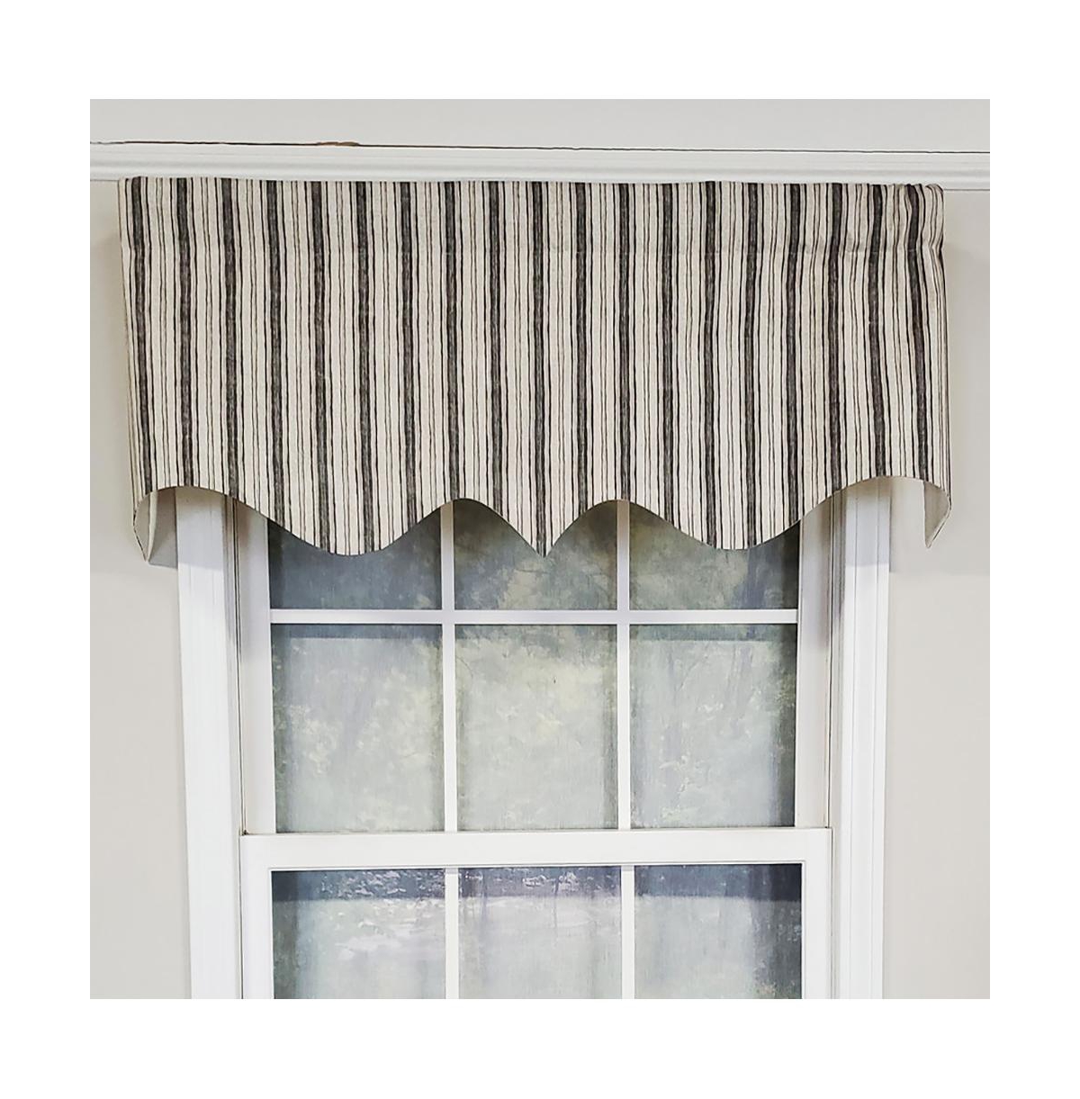 Rlf Home Luxurious Modern Design Classic Brunswick Stripe Regal Style Window Valance