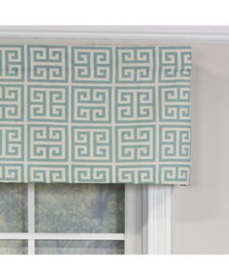 Towers Tailored 100% Cotton with Fully Lined 3" Rod Pocket Valnance for Windows 50" x 14" Turquoise