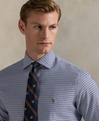 Men's Checkered Oxford Classic-Fit Dress Shirt