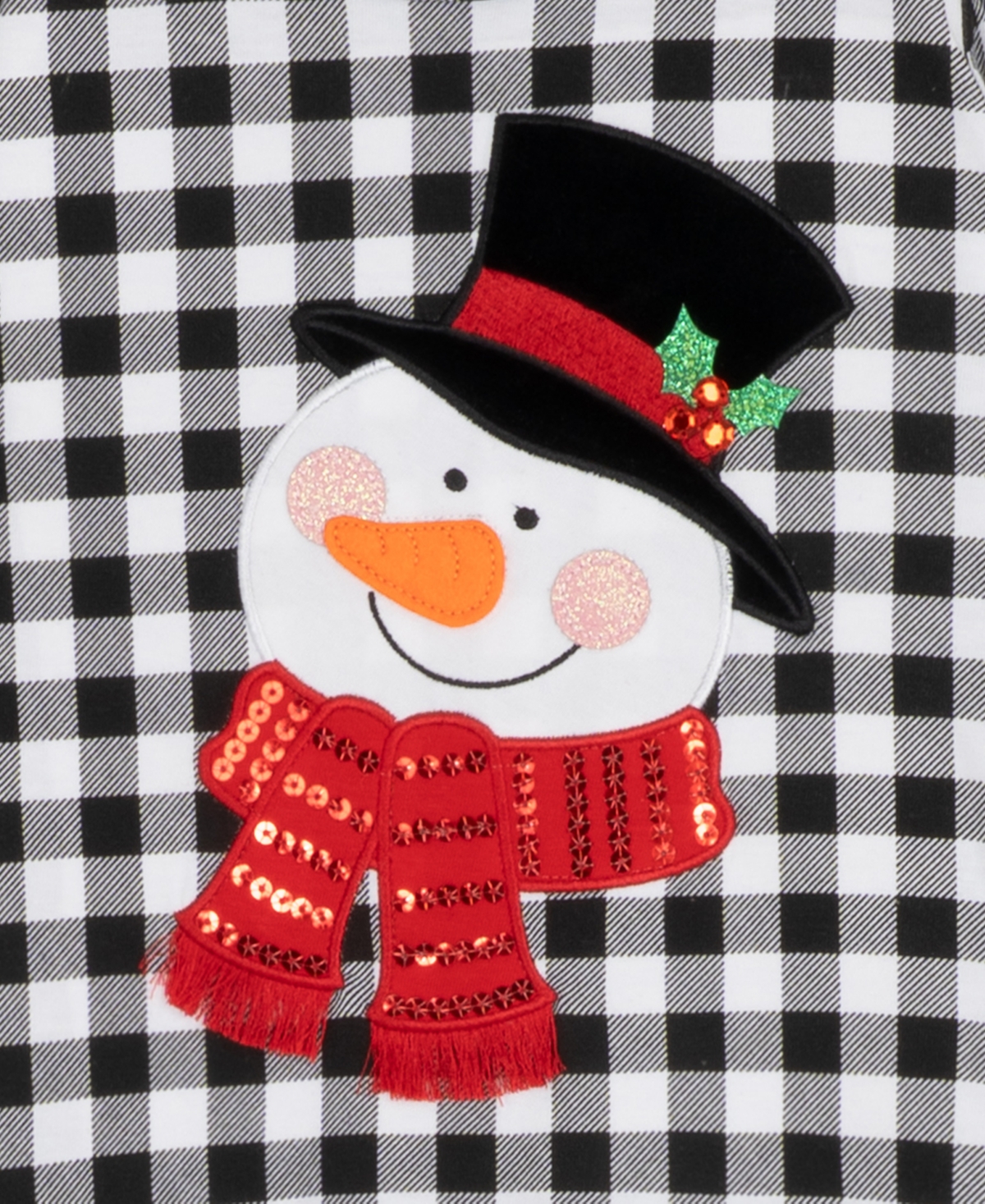 Rare Editions Girls 4t-6x Checkered Long-sleeve Top And Leggings, 2-piece Set In Multi