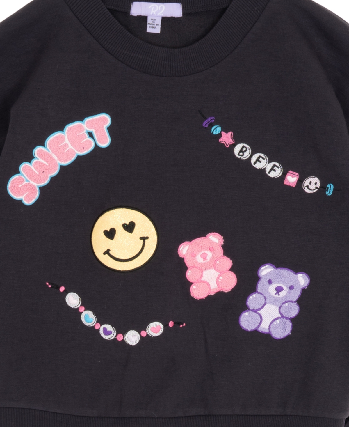 Rare Editions Girls 4T-6X Long-Sleeve Top and Joggers, 2-Piece Set