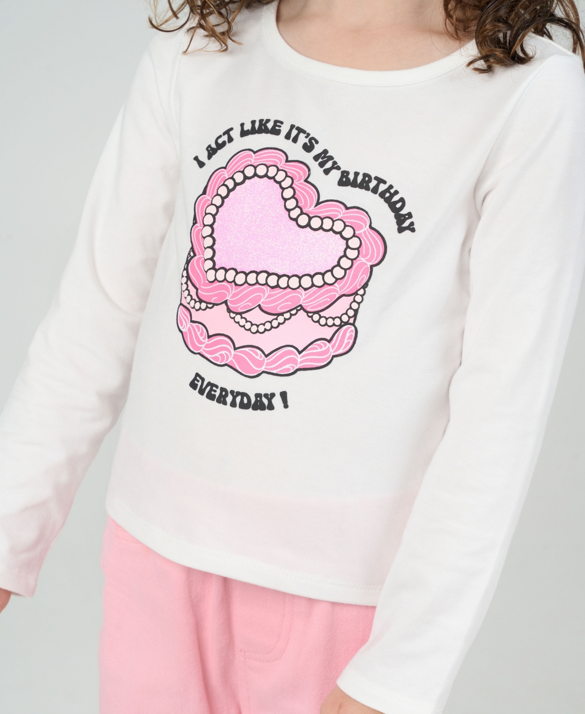 Rare Editions Girls 4T-6X T-Shirt, Vest, and Bell-Bottom Pants, 3-Piece Set