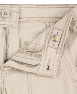 Girls' Wide-Leg Twill Cargo Pants