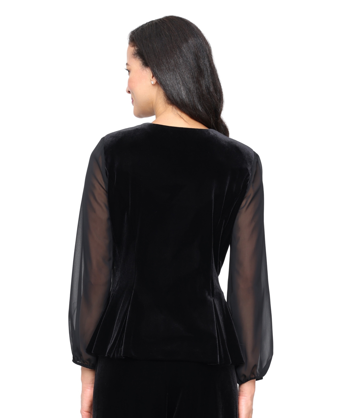 Alex Evenings Women's 3/4-Sleeve V-Neck Top