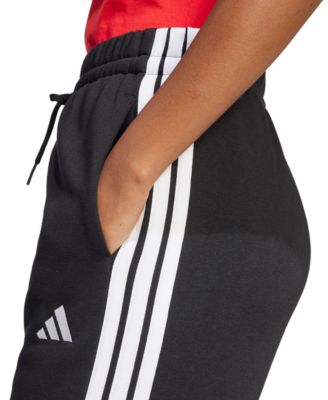 Women's Essentials 3-Stripes Fleece Slim Pants