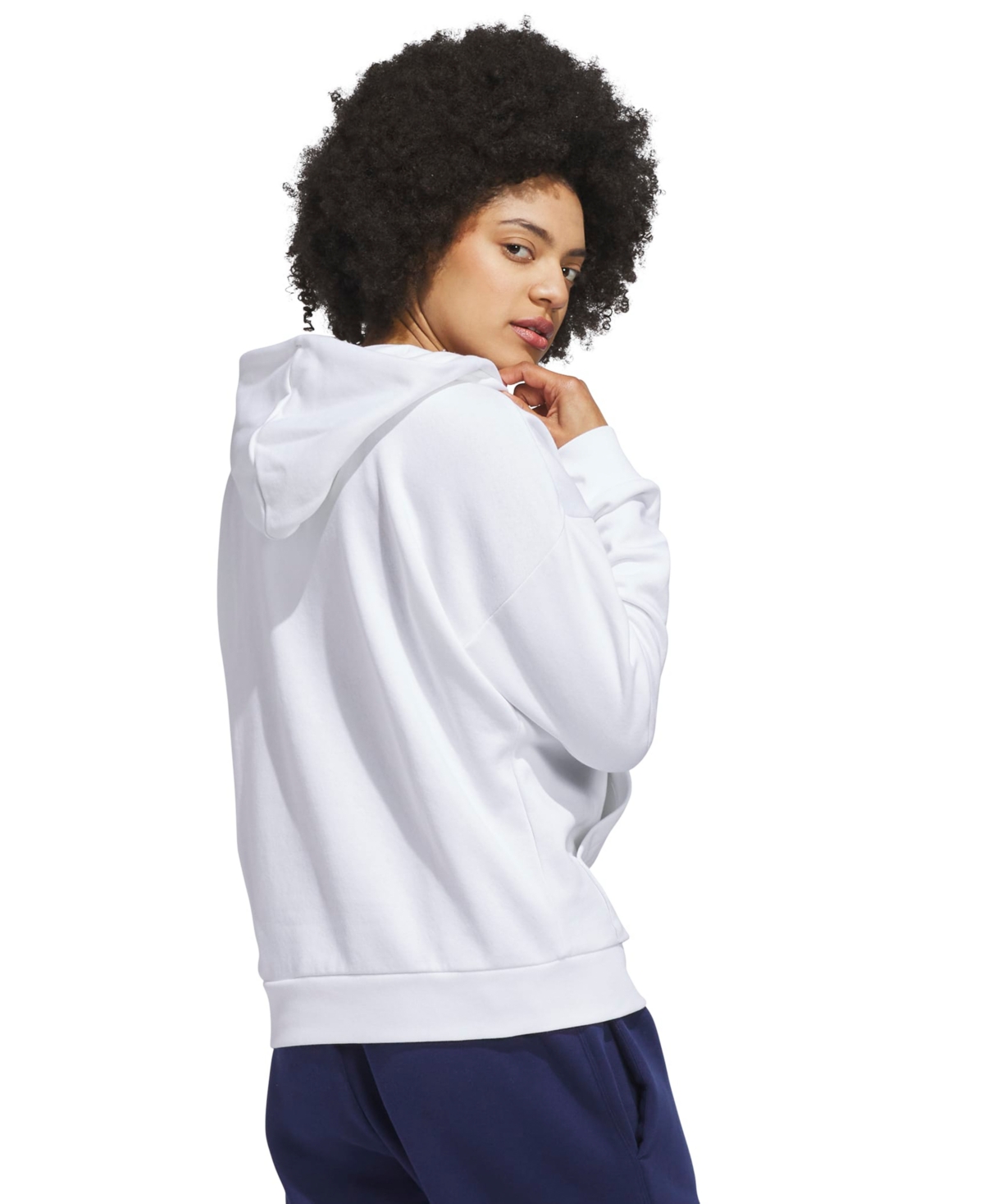 adidas Women's Wordmark Graphic Hooded Sweatshirt