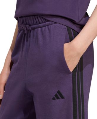 Women's Essentials 3-Stripes Fleece Slim Pants