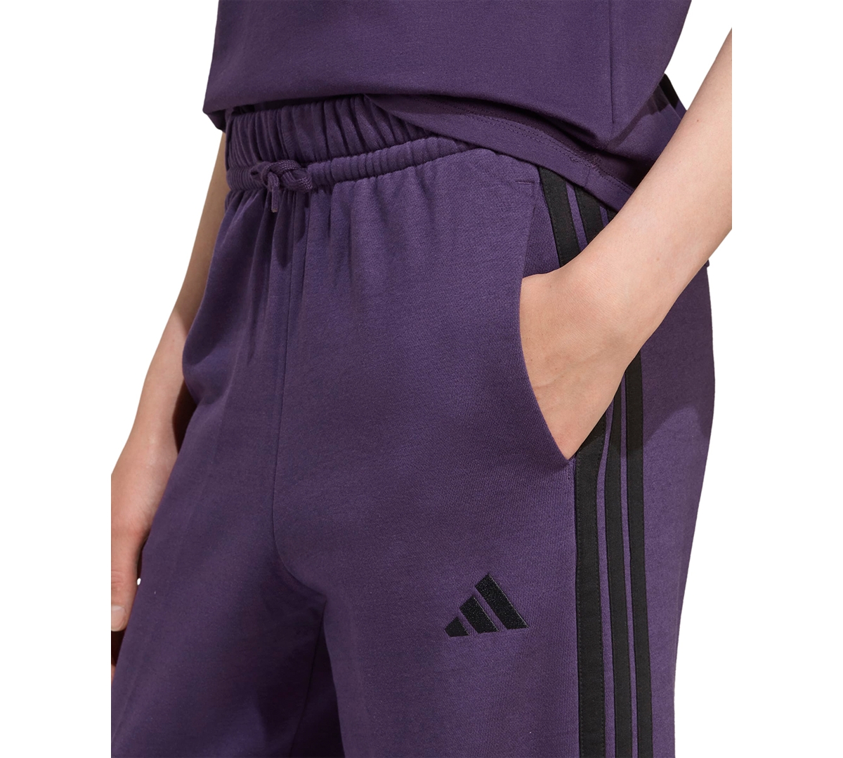 adidas Women's Essentials 3-Stripes Open Hem Pants