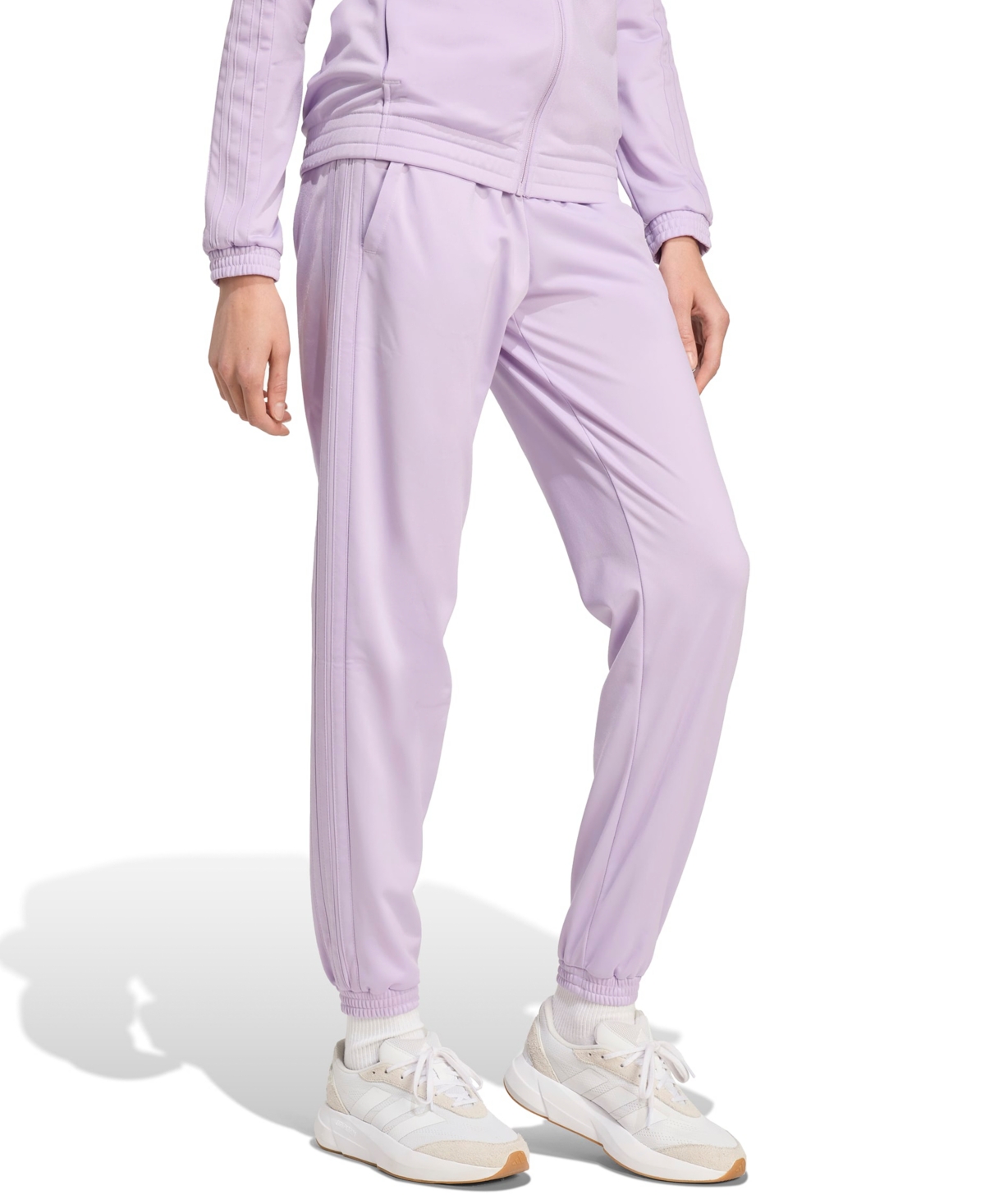 Adidas Originals Women's Tricot 3-stripes Track Pants In Purple