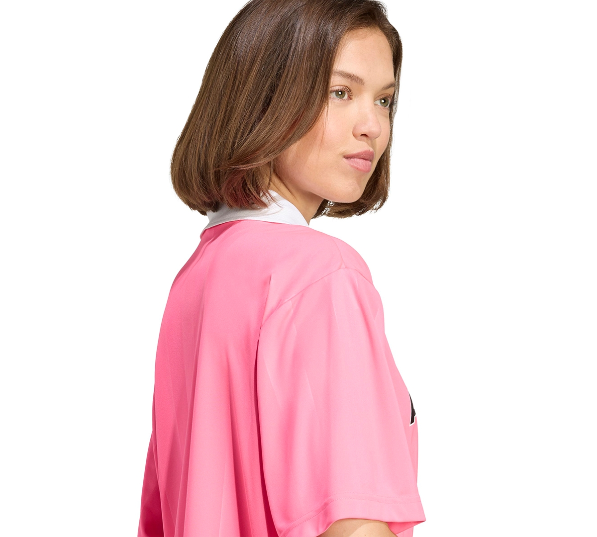 Adidas Originals Women's Tiro Q4 Pull Over T Shirt In Pink
