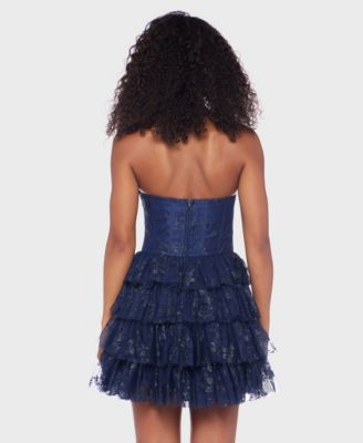 Junior's Strapless Dress