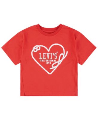 Levi's - Girls 7-16 Meet and Greet Side Short-Sleeve Split T-Shirt
