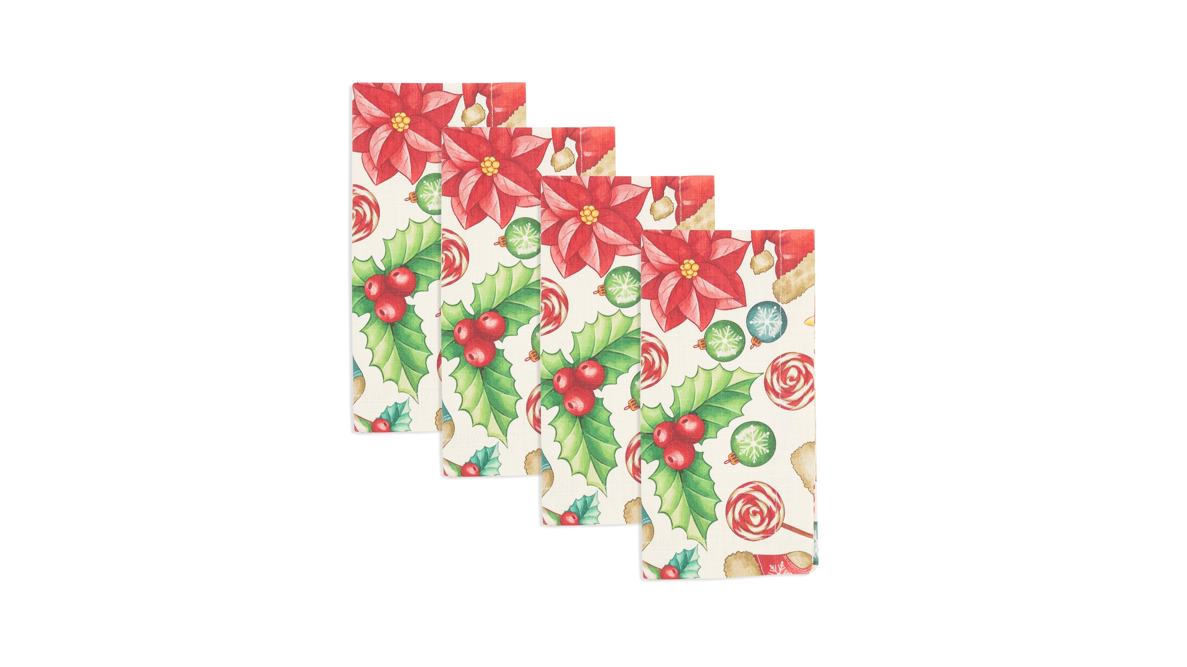 Saro Lifestyle Christmas Napkin, Set of 4