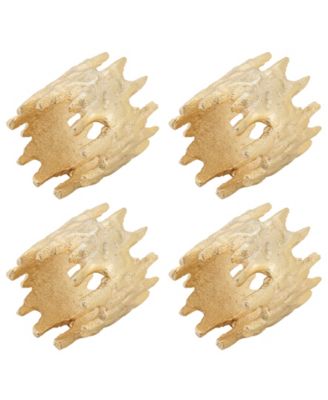 Jagged Edge Napkin Ring, Set of 4