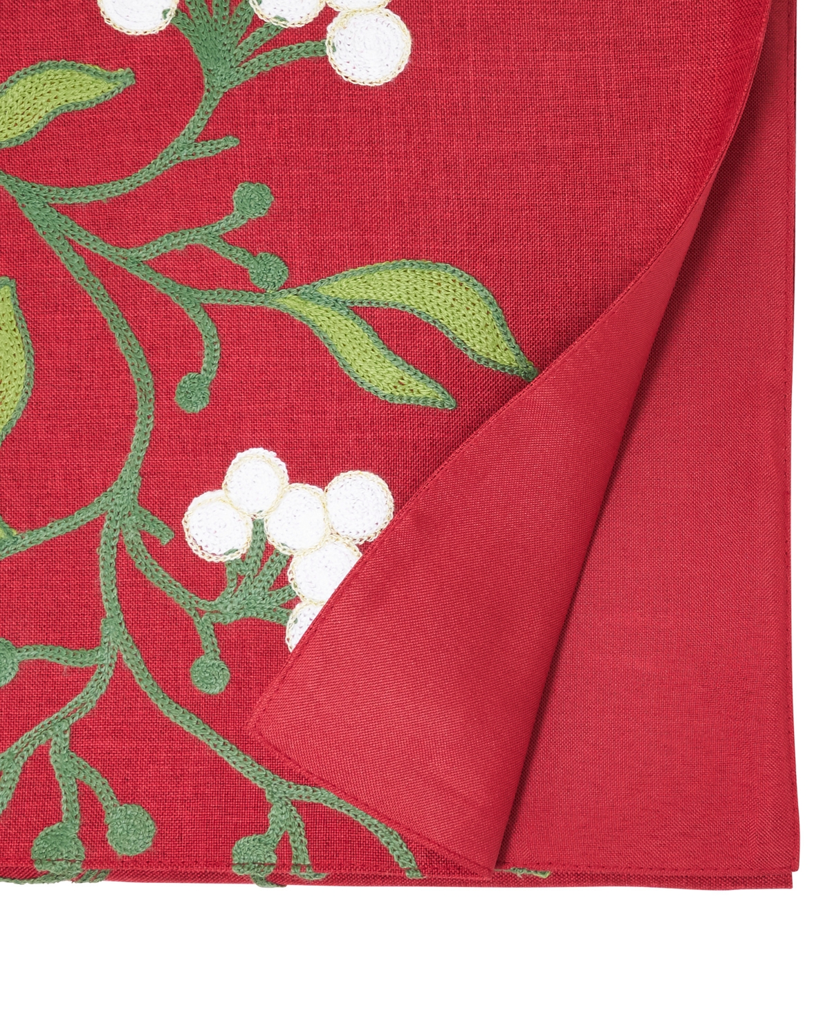 Saro Lifestyle Mistletoe Table Runner, 16" x 70"