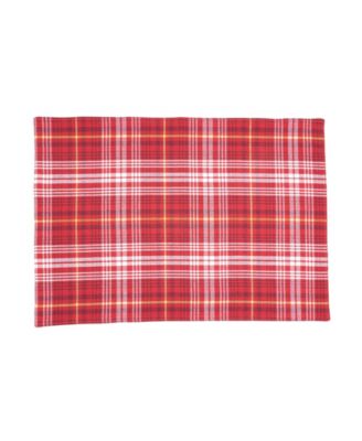 Rustic Plaid Placemat and Napkin Set, Set of 8