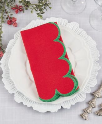 Sweet Edge Scalloped Napkin, Set of 4