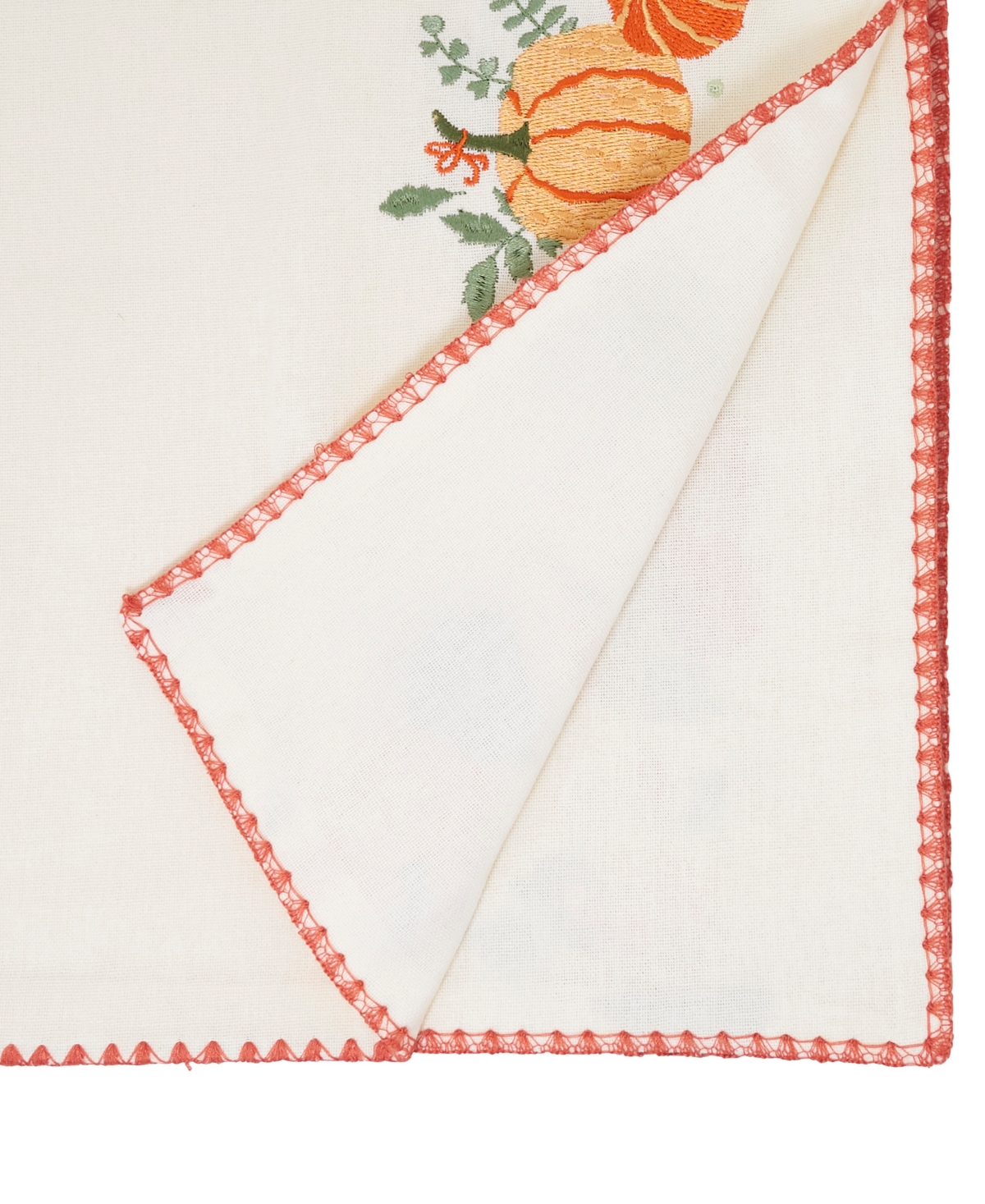 Saro Lifestyle Fall Pumpkins Table Runner, 16" X 72" In Orange
