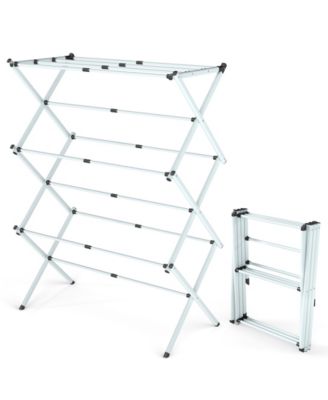 White Folding Metal Drying Rack