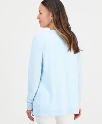 Petite Open-Front Cardigan