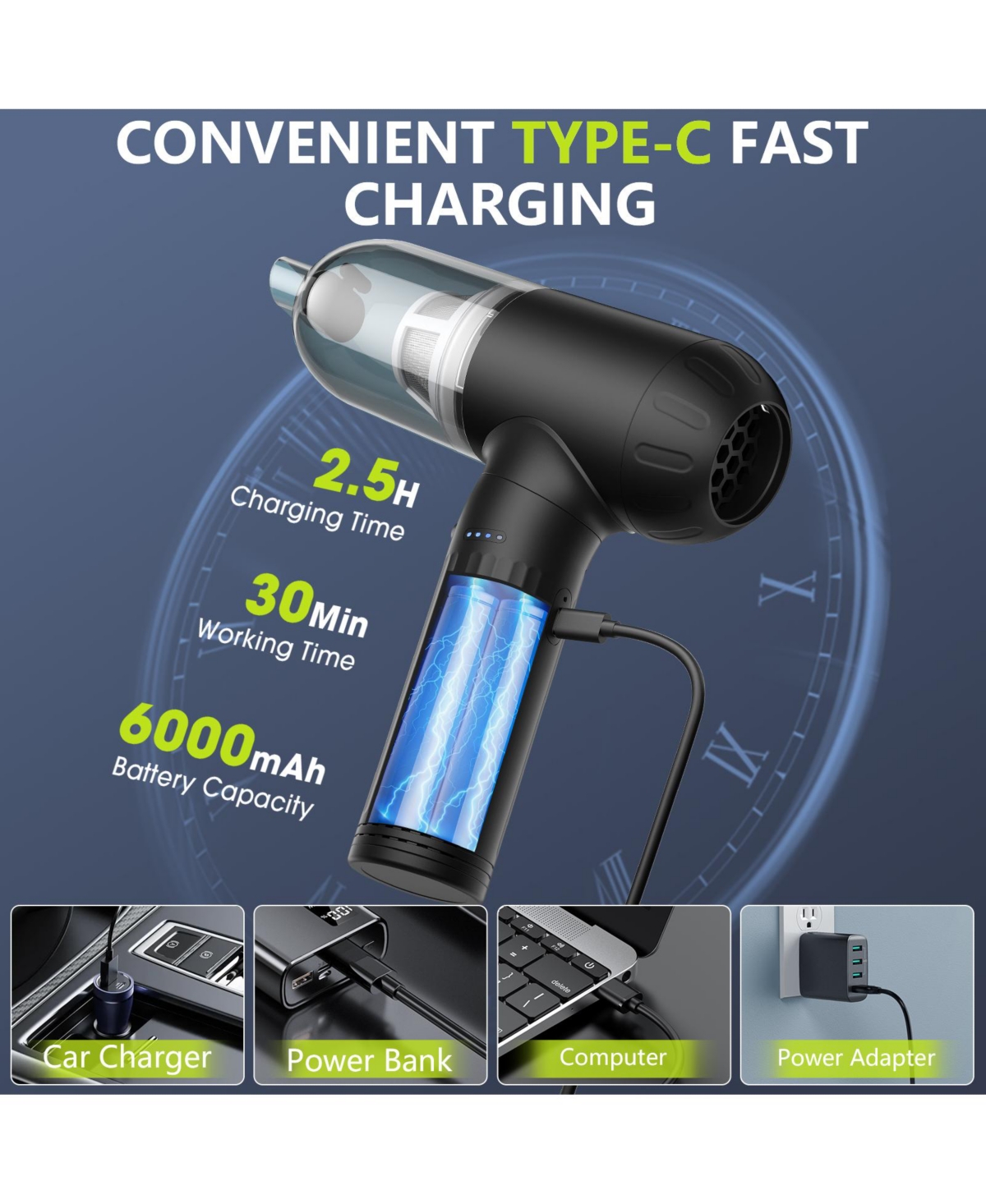 Sugift Handheld Cold Smoking Infuser Vacuum Sealer with Usb Cable